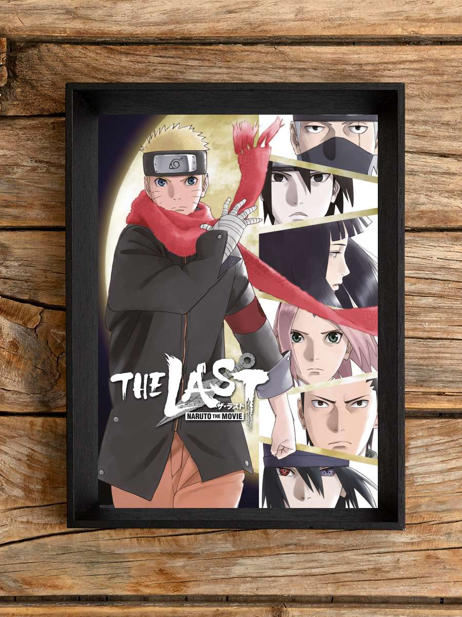 The Last: Naruto the Movie - THE LAST -NARUTO THE MOVIE- Film Tablo Siyah Çerçeveli Film Poster Afiş Tablo