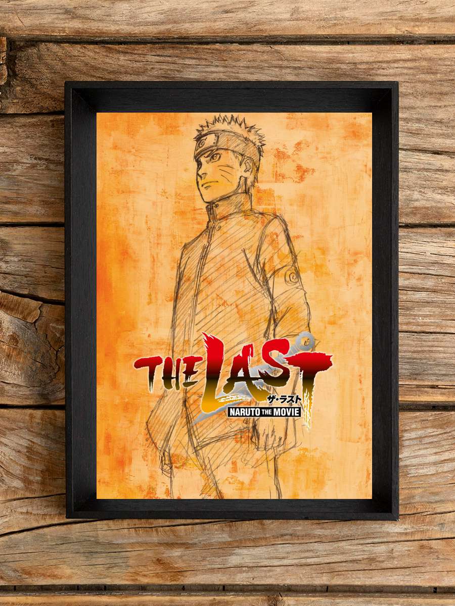 The Last: Naruto the Movie - THE LAST -NARUTO THE MOVIE- Film Tablo Siyah Çerçeveli Film Poster Afiş Tablo