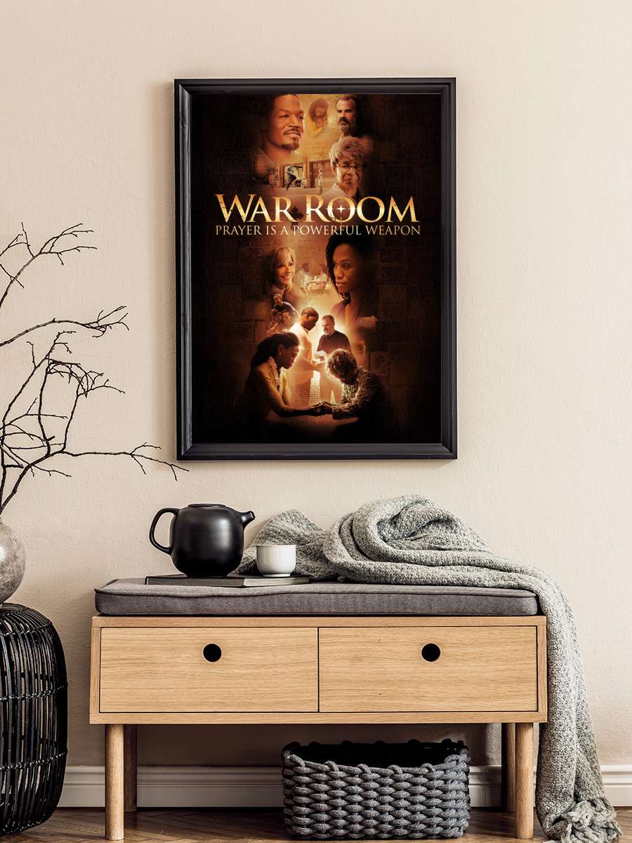 Savaş Odası - War Room Film Tablo Siyah Çerçeveli Film Poster Afiş Tablo