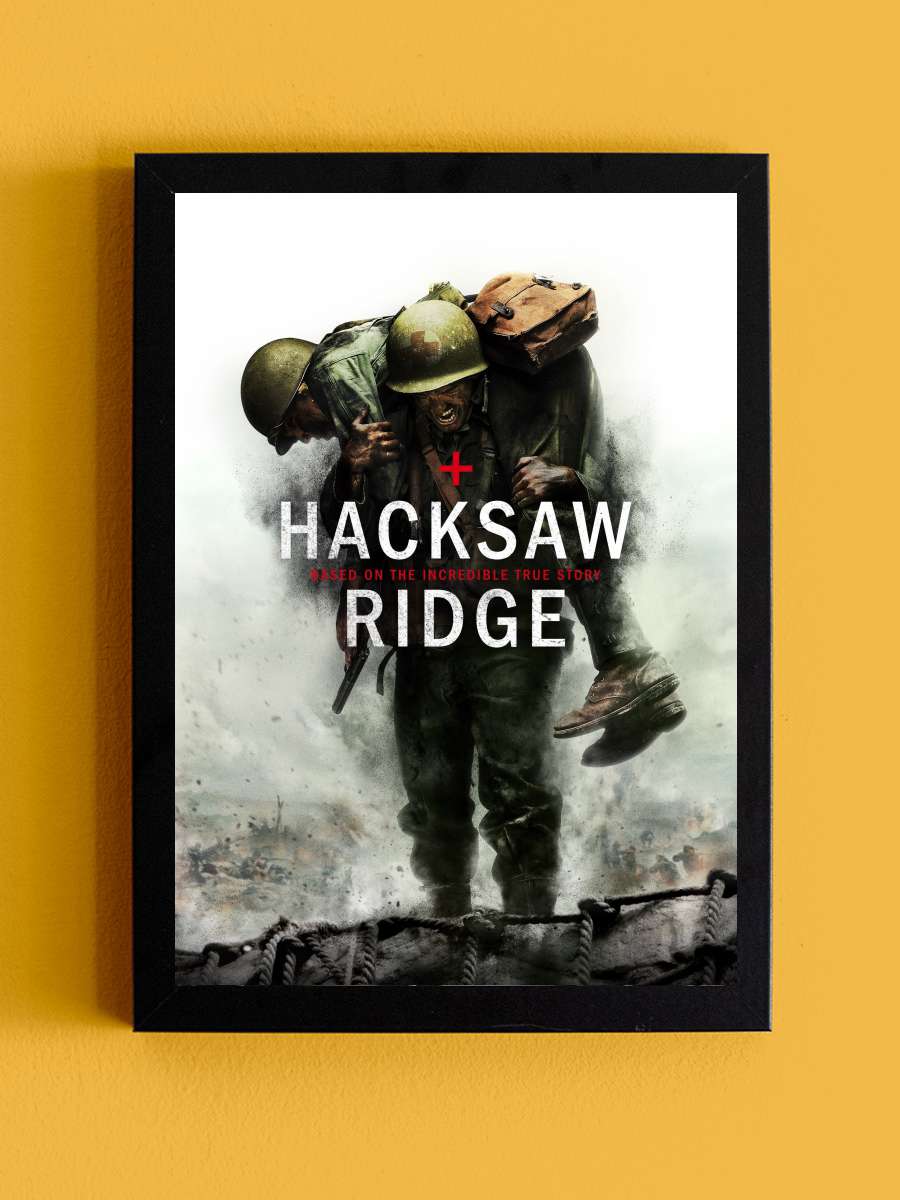 Savaş Vadisi - Hacksaw Ridge Film Tablo Siyah Çerçeveli Film Poster Afiş Tablo