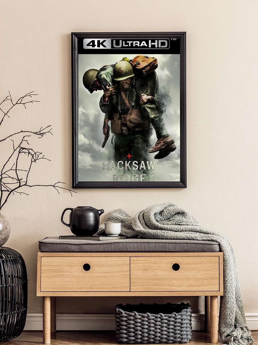 Savaş Vadisi - Hacksaw Ridge Film Tablo Siyah Çerçeveli Film Poster Afiş Tablo