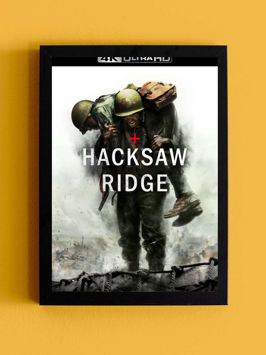 Savaş Vadisi - Hacksaw Ridge Film Tablo Siyah Çerçeveli Film Poster Afiş Tablo