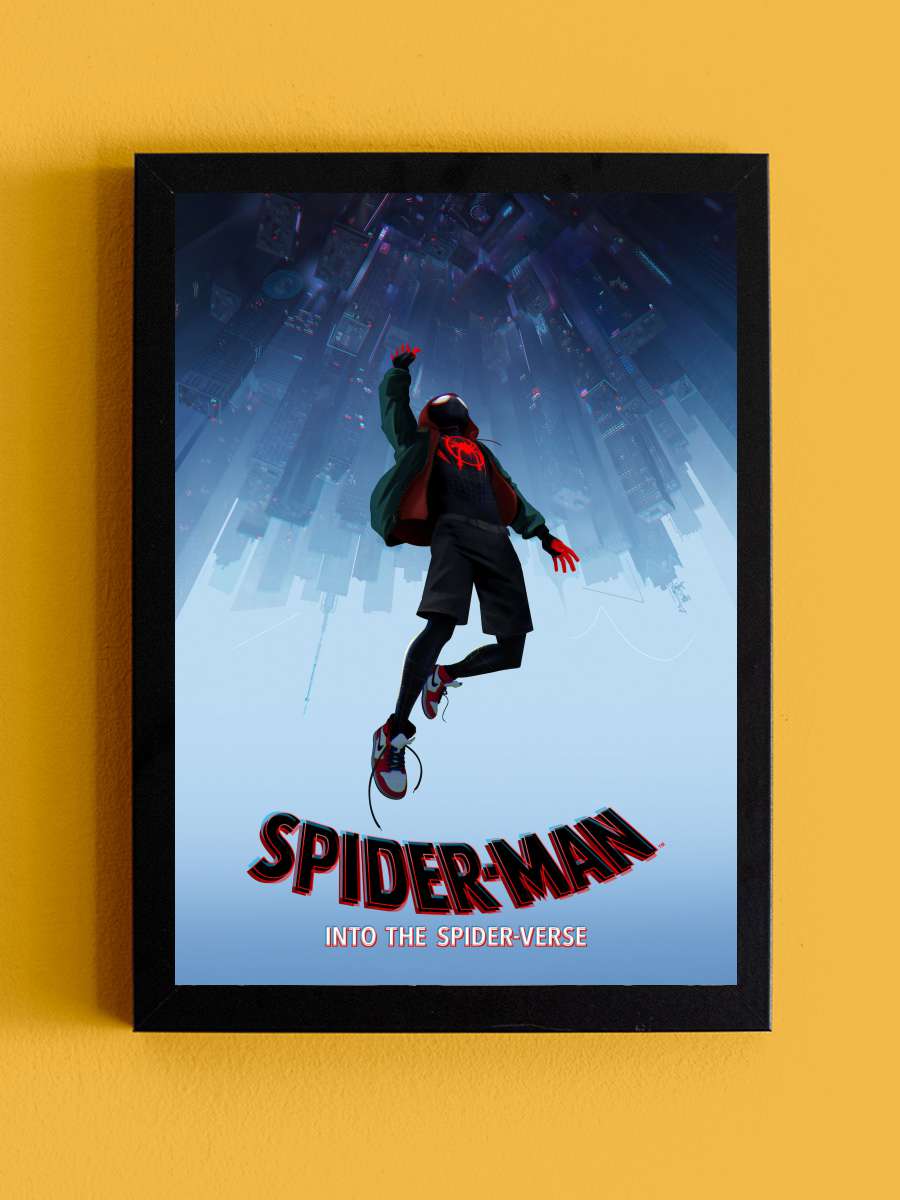 Örümcek Adam: Örümcek Evreninde - Spider-Man: Into the Spider-Verse Film Tablo Siyah Çerçeveli Film Poster Afiş Tablo