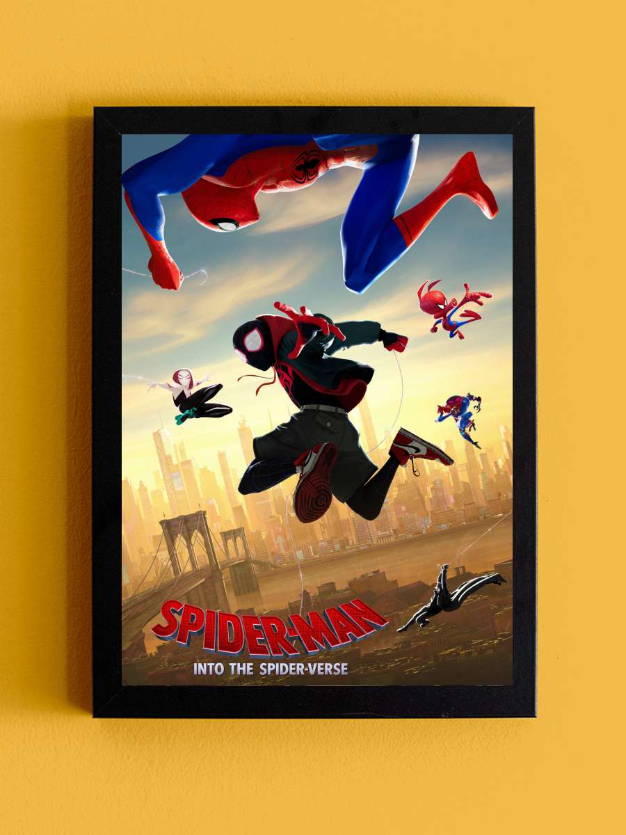 Örümcek Adam: Örümcek Evreninde - Spider-Man: Into the Spider-Verse Film Tablo Siyah Çerçeveli Film Poster Afiş Tablo