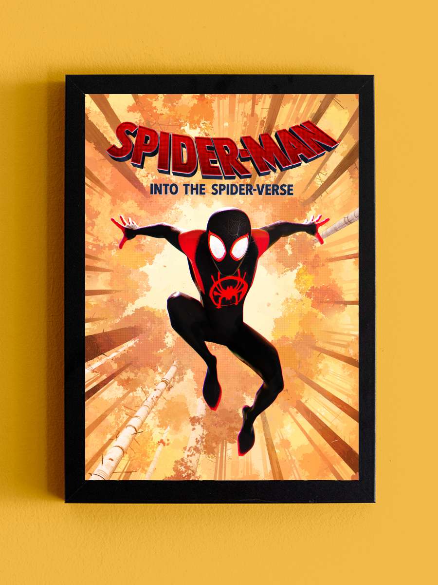 Örümcek Adam: Örümcek Evreninde - Spider-Man: Into the Spider-Verse Film Tablo Siyah Çerçeveli Film Poster Afiş Tablo