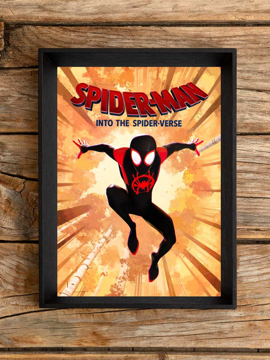 Örümcek Adam: Örümcek Evreninde - Spider-Man: Into the Spider-Verse Film Tablo Siyah Çerçeveli Film Poster Afiş Tablo