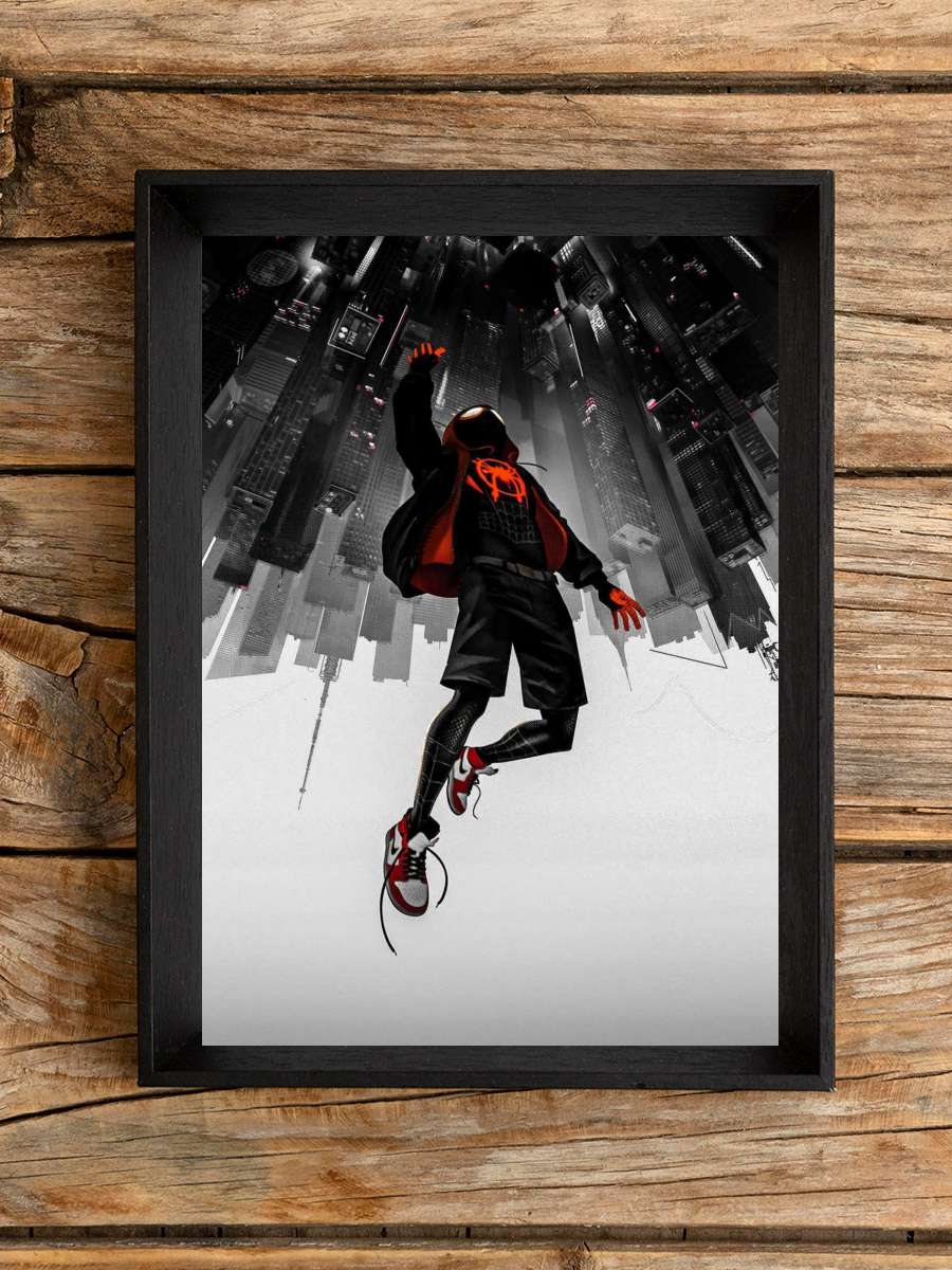 Örümcek Adam: Örümcek Evreninde - Spider-Man: Into the Spider-Verse Film Tablo Siyah Çerçeveli Film Poster Afiş Tablo