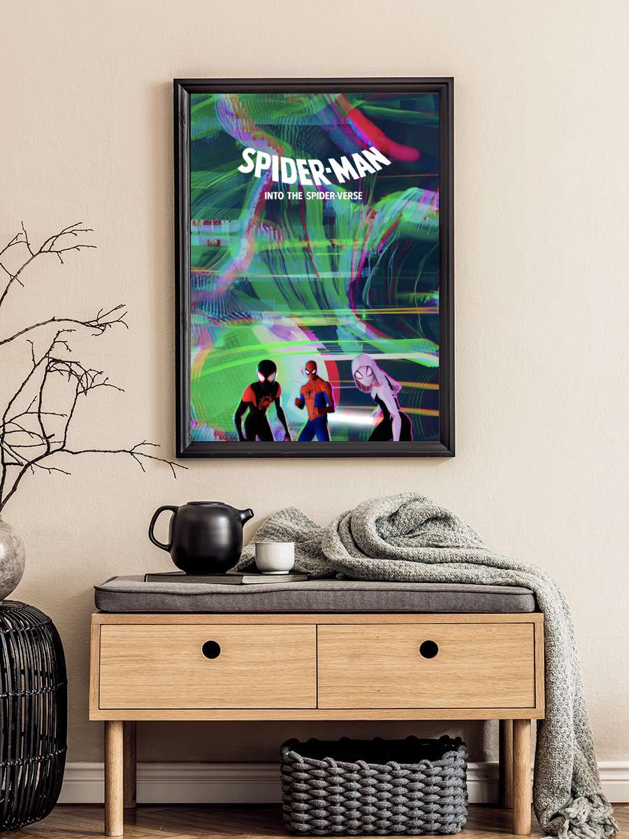 Örümcek Adam: Örümcek Evreninde - Spider-Man: Into the Spider-Verse Film Tablo Siyah Çerçeveli Film Poster Afiş Tablo