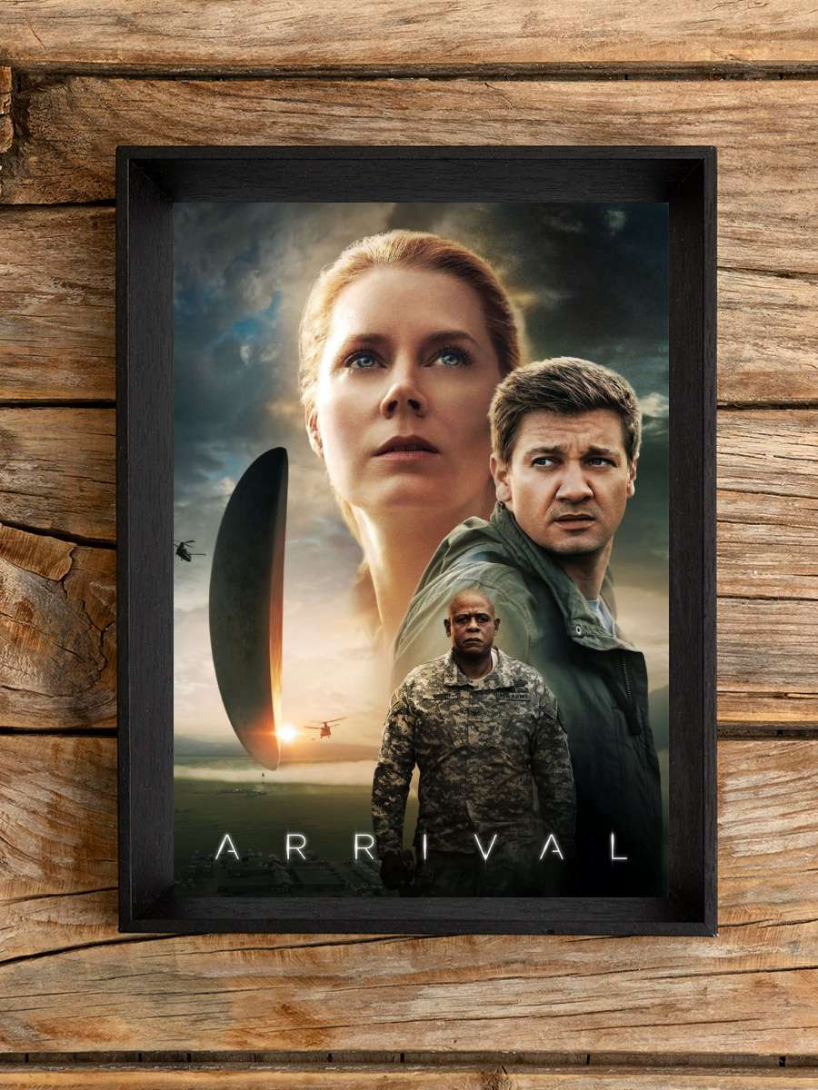 Geliş - Arrival Film Tablo Siyah Çerçeveli Film Poster Afiş Tablo