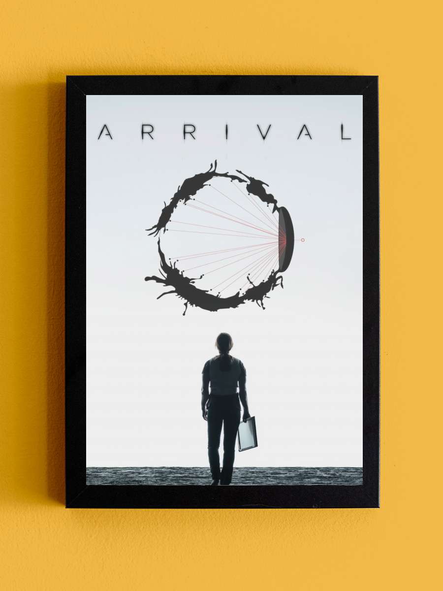 Geliş - Arrival Film Tablo Siyah Çerçeveli Film Poster Afiş Tablo