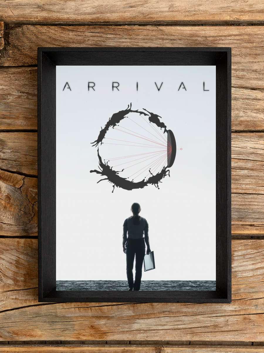 Geliş - Arrival Film Tablo Siyah Çerçeveli Film Poster Afiş Tablo