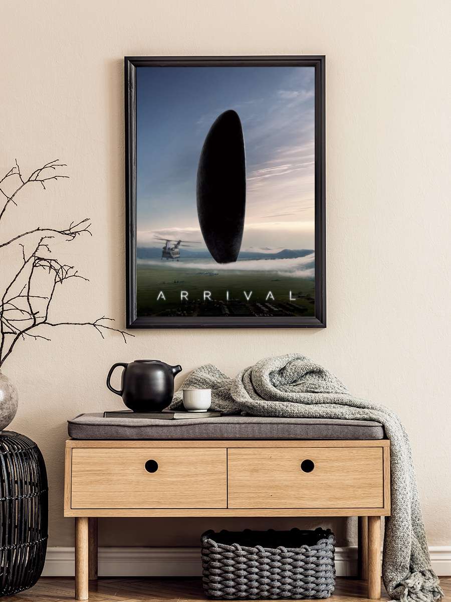 Geliş - Arrival Film Tablo Siyah Çerçeveli Film Poster Afiş Tablo