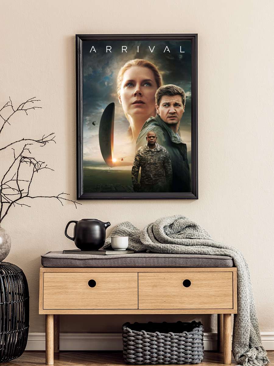 Geliş - Arrival Film Tablo Siyah Çerçeveli Film Poster Afiş Tablo