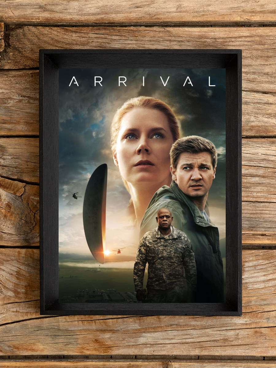 Geliş - Arrival Film Tablo Siyah Çerçeveli Film Poster Afiş Tablo