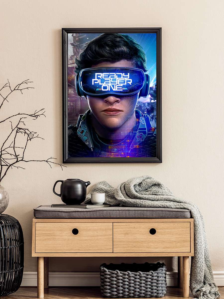 Başlat: Ready Player One - Ready Player One Film Tablo Siyah Çerçeveli Film Poster Afiş Tablo