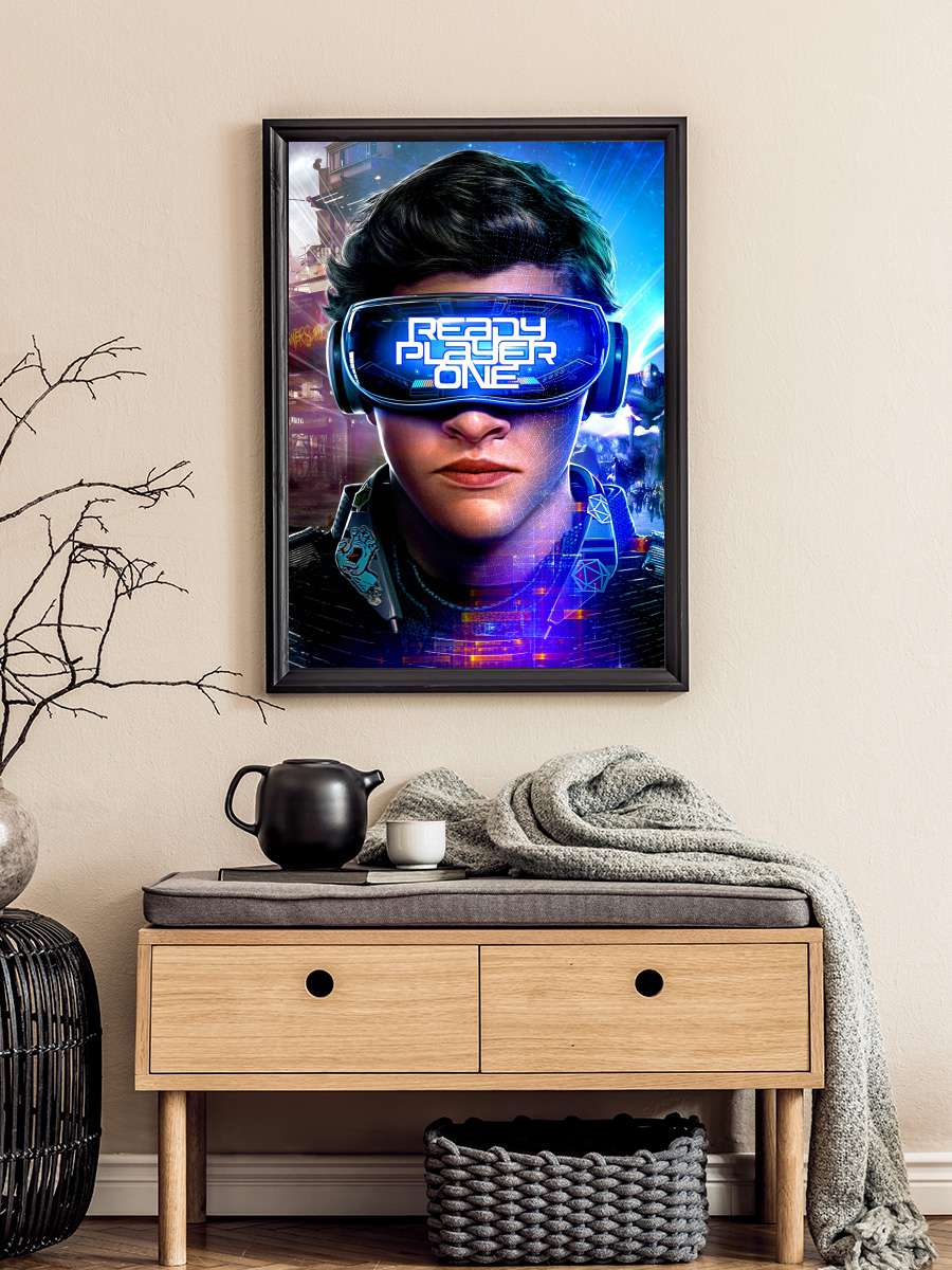 Başlat: Ready Player One - Ready Player One Film Tablo Siyah Çerçeveli Film Poster Afiş Tablo