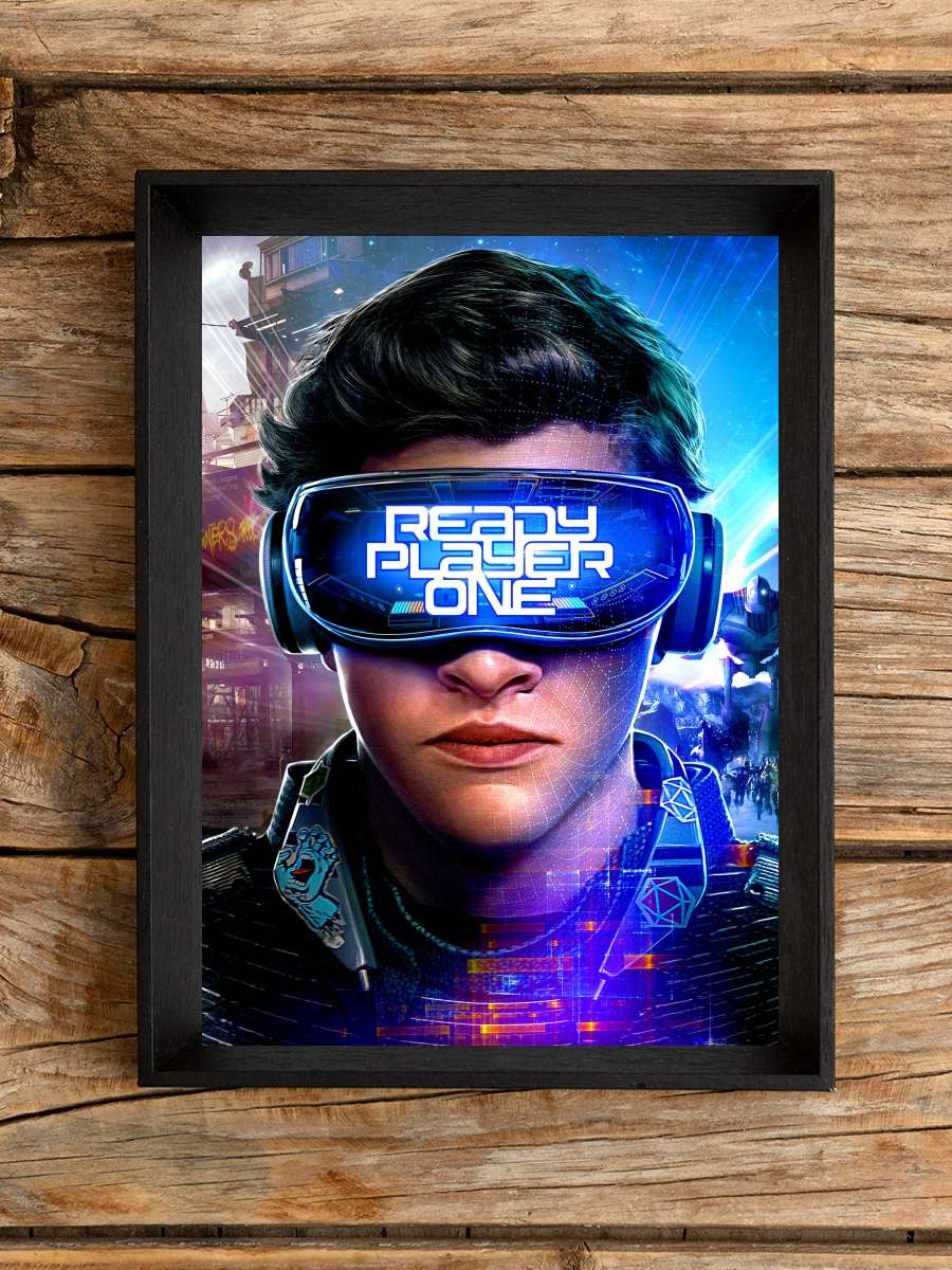 Başlat: Ready Player One - Ready Player One Film Tablo Siyah Çerçeveli Film Poster Afiş Tablo