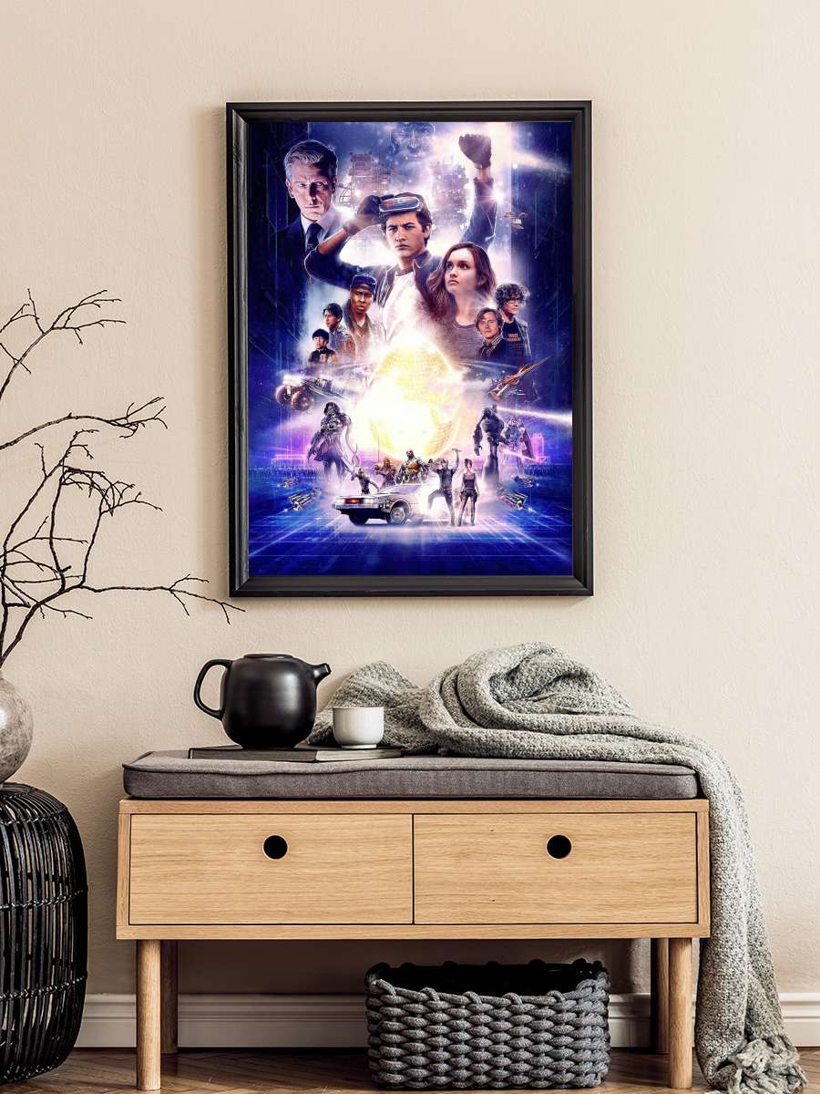 Başlat: Ready Player One - Ready Player One Film Tablo Siyah Çerçeveli Film Poster Afiş Tablo