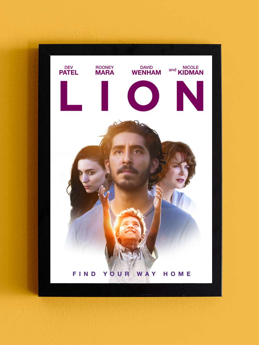 Lion Film Tablo Siyah Çerçeveli Film Poster Afiş Tablo