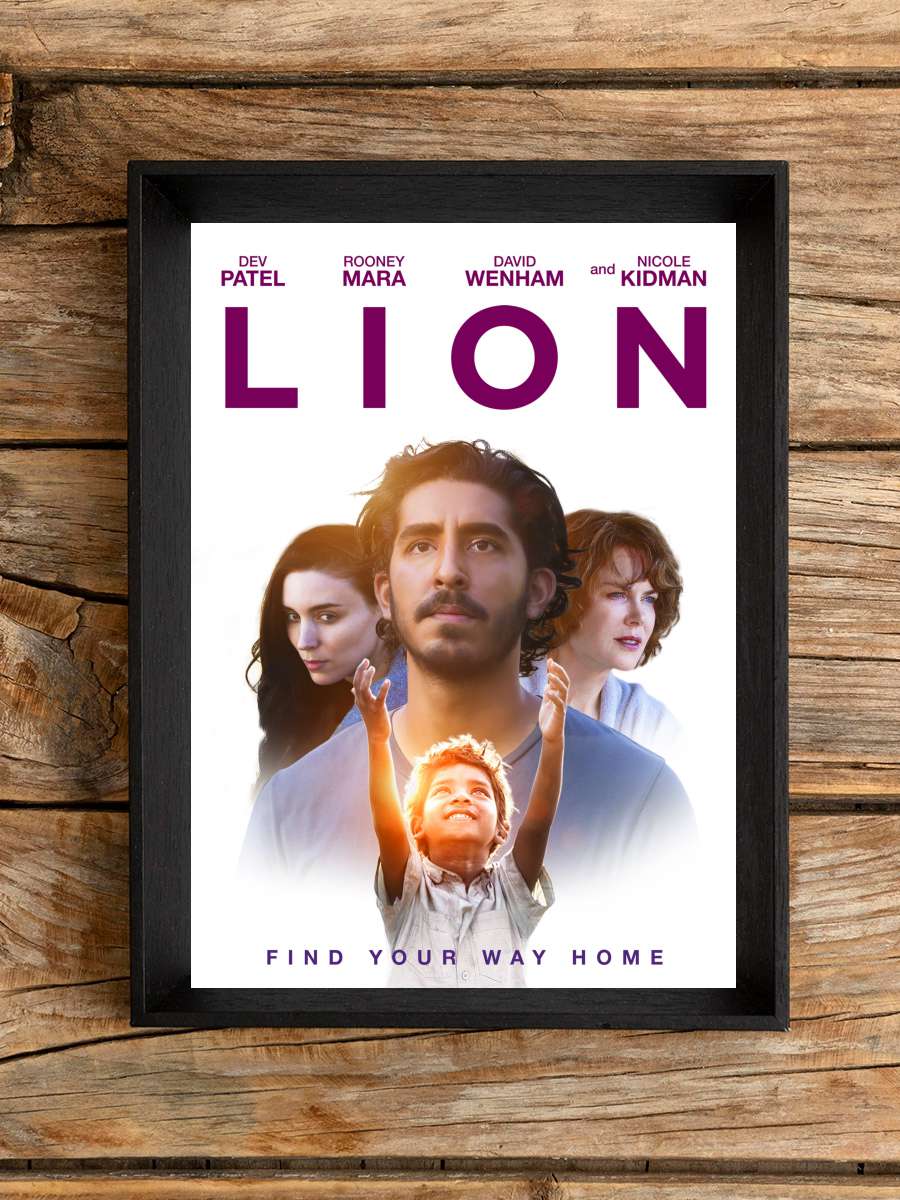 Lion Film Tablo Siyah Çerçeveli Film Poster Afiş Tablo