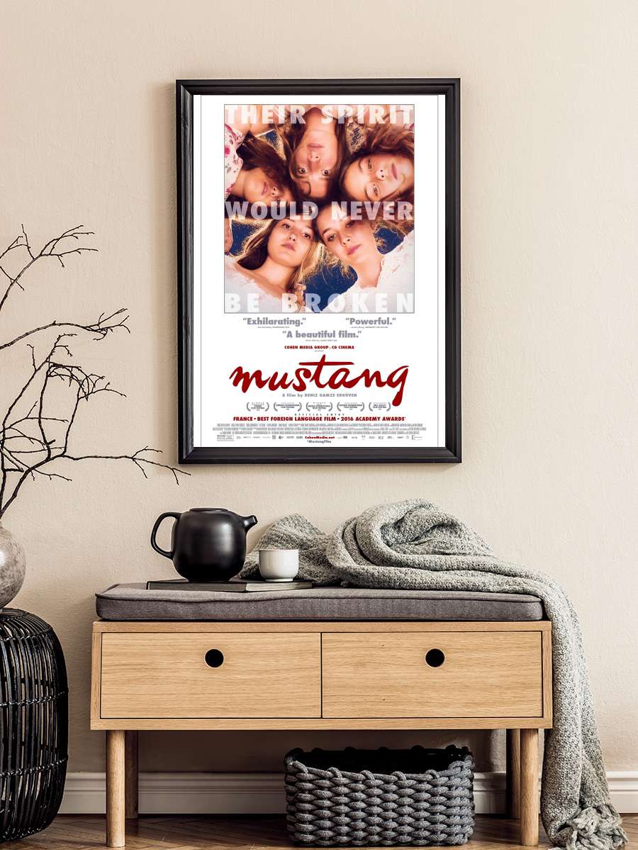 Mustang Film Tablo Siyah Çerçeveli Film Poster Afiş Tablo