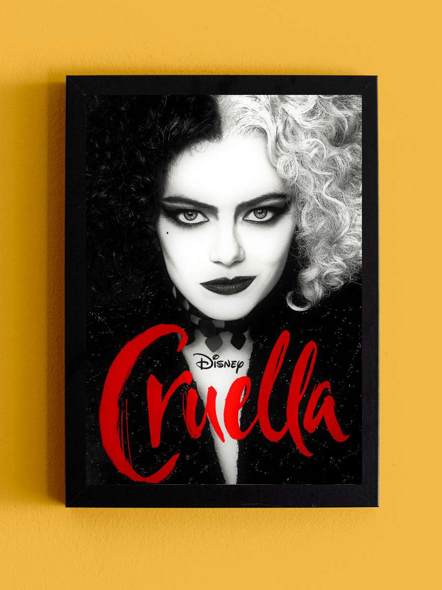 Cruella Film Tablo Siyah Çerçeveli Film Poster Afiş Tablo