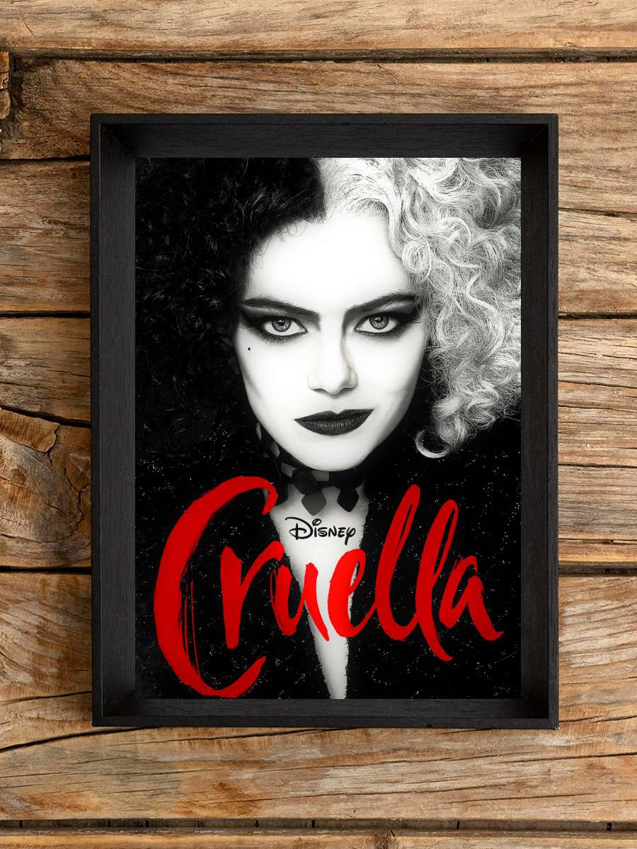 Cruella Film Tablo Siyah Çerçeveli Film Poster Afiş Tablo