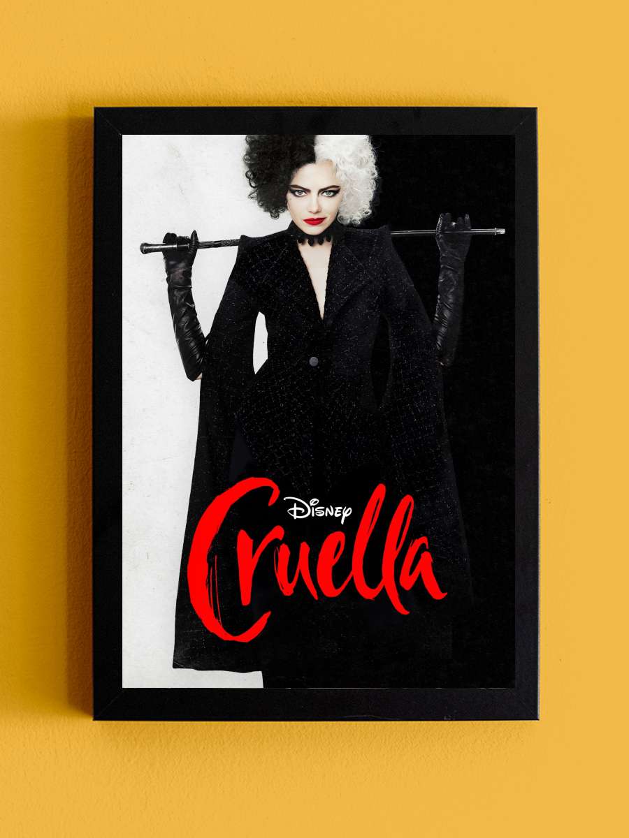 Cruella Film Tablo Siyah Çerçeveli Film Poster Afiş Tablo