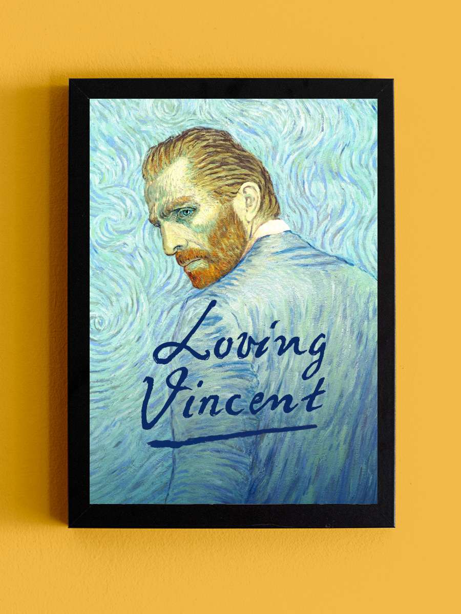 Vincent'ten Sevgilerle - Loving Vincent Film Tablo Siyah Çerçeveli Film Poster Afiş Tablo