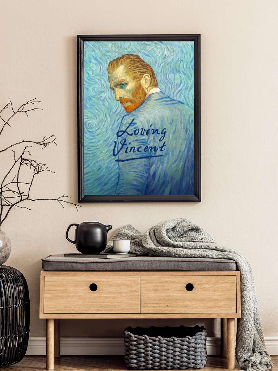 Vincent'ten Sevgilerle - Loving Vincent Film Tablo Siyah Çerçeveli Film Poster Afiş Tablo