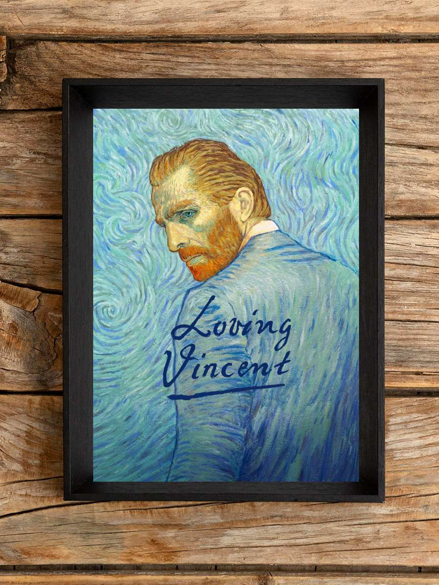 Vincent'ten Sevgilerle - Loving Vincent Film Tablo Siyah Çerçeveli Film Poster Afiş Tablo