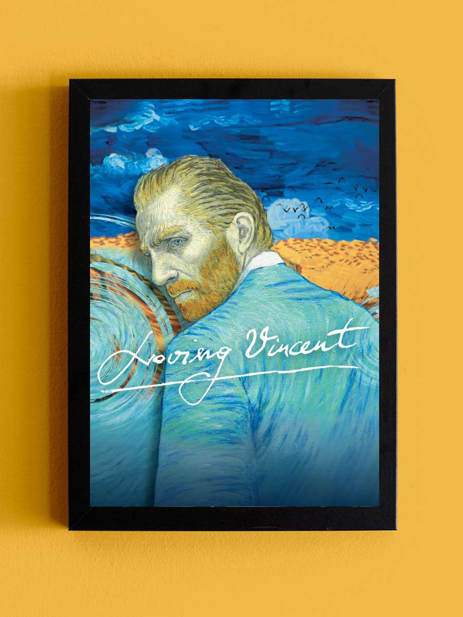 Vincent'ten Sevgilerle - Loving Vincent Film Tablo Siyah Çerçeveli Film Poster Afiş Tablo