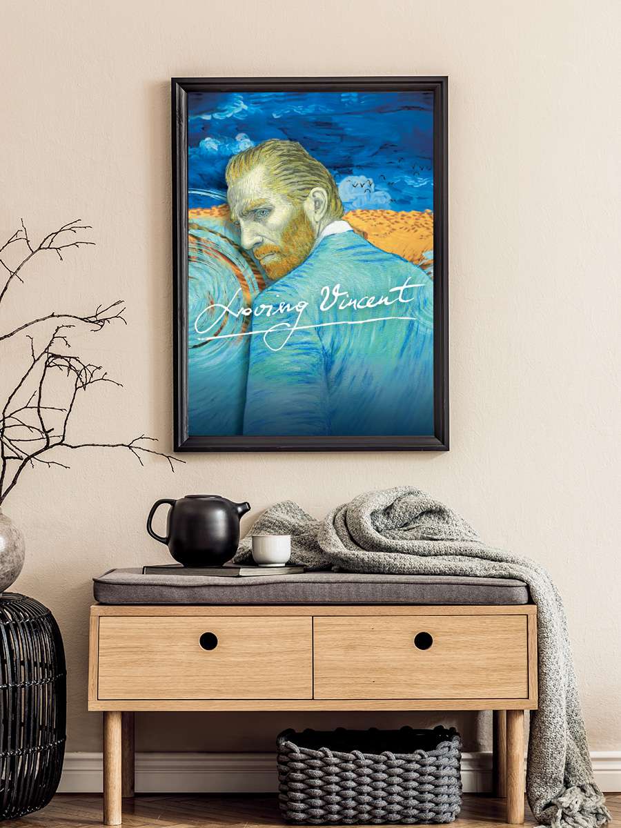 Vincent'ten Sevgilerle - Loving Vincent Film Tablo Siyah Çerçeveli Film Poster Afiş Tablo