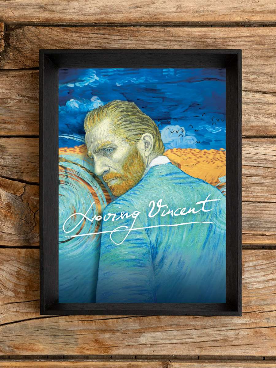 Vincent'ten Sevgilerle - Loving Vincent Film Tablo Siyah Çerçeveli Film Poster Afiş Tablo