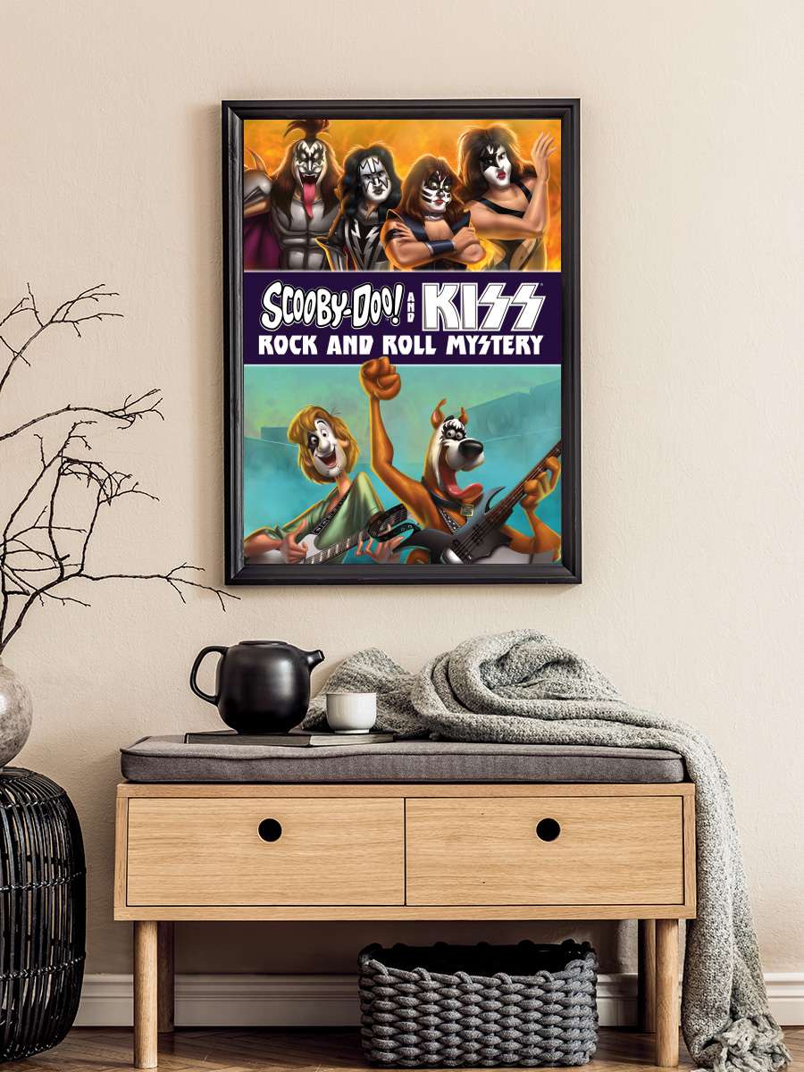 Scooby-Doo! and KISS: Rock and Roll Mystery Film Tablo Siyah Çerçeveli Film Poster Afiş Tablo