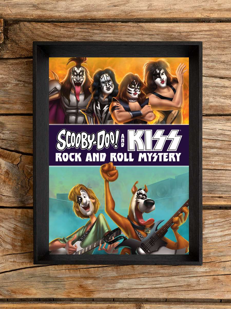 Scooby-Doo! and KISS: Rock and Roll Mystery Film Tablo Siyah Çerçeveli Film Poster Afiş Tablo