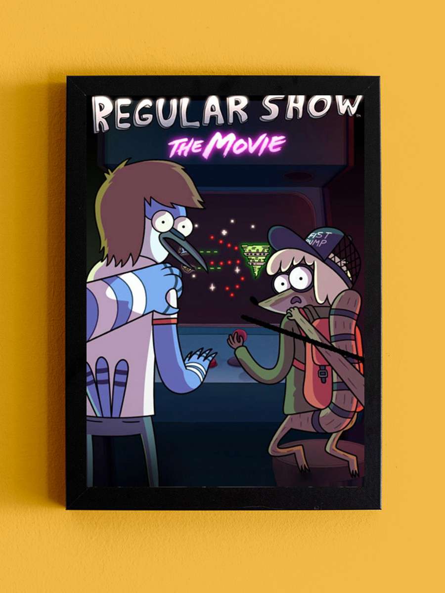 Regular Show: The Movie Film Tablo Siyah Çerçeveli Film Poster Afiş Tablo