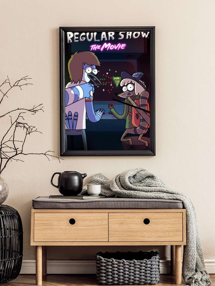 Regular Show: The Movie Film Tablo Siyah Çerçeveli Film Poster Afiş Tablo