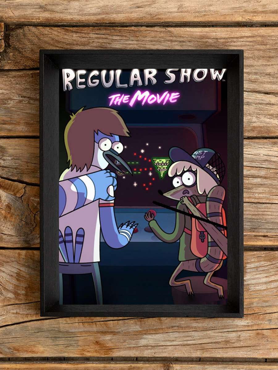 Regular Show: The Movie Film Tablo Siyah Çerçeveli Film Poster Afiş Tablo