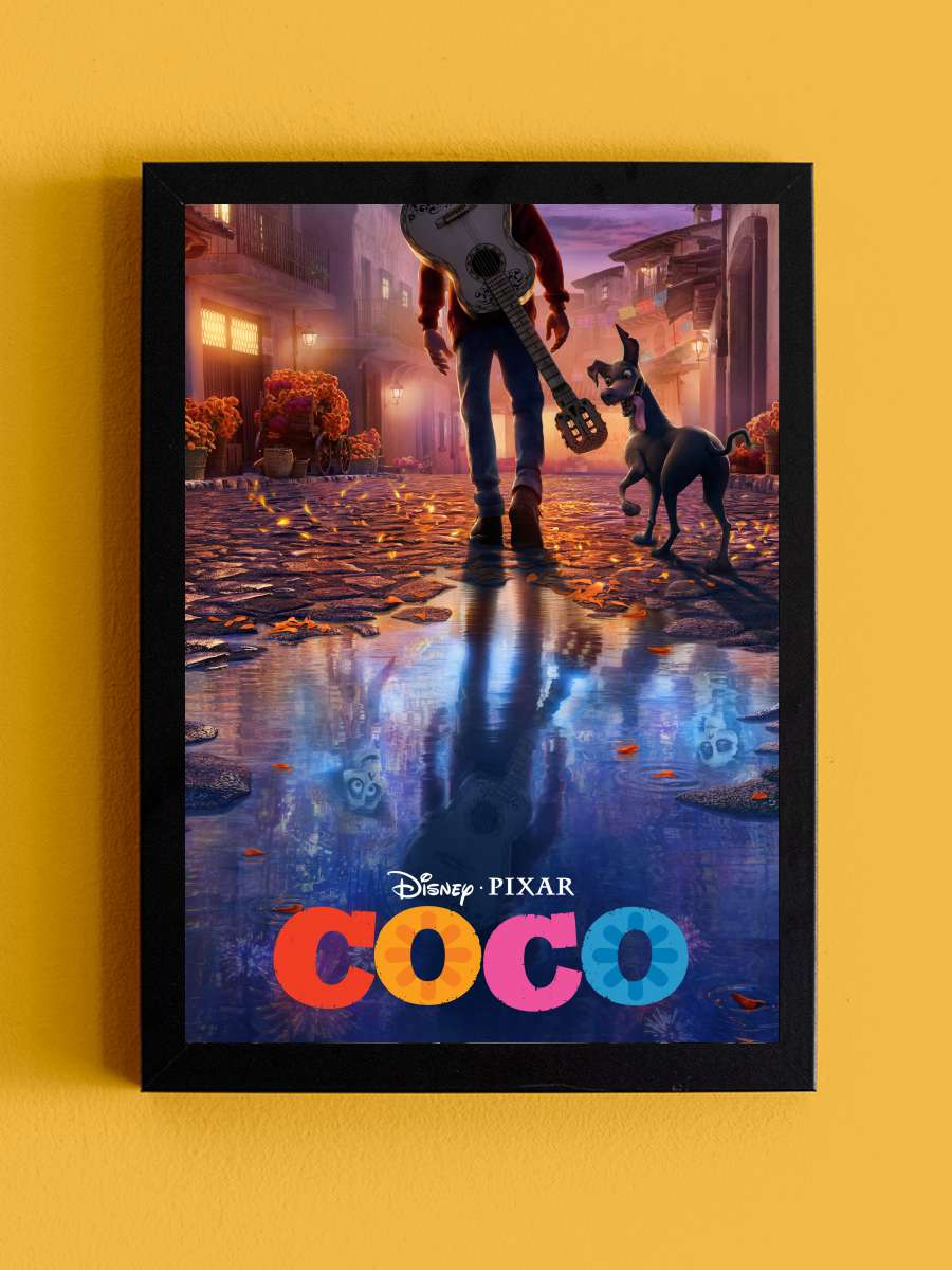 Coco Film Tablo Siyah Çerçeveli Film Poster Afiş Tablo