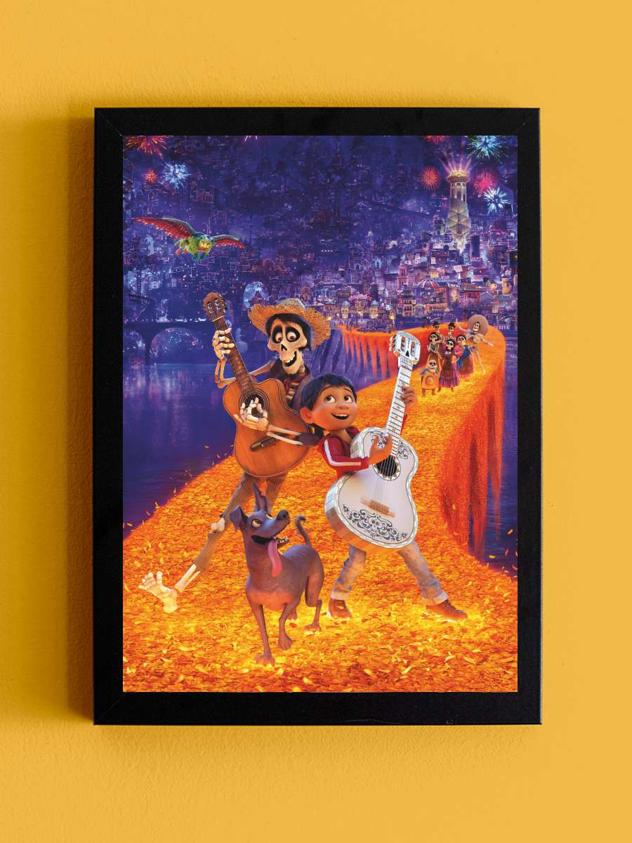 Coco Film Tablo Siyah Çerçeveli Film Poster Afiş Tablo