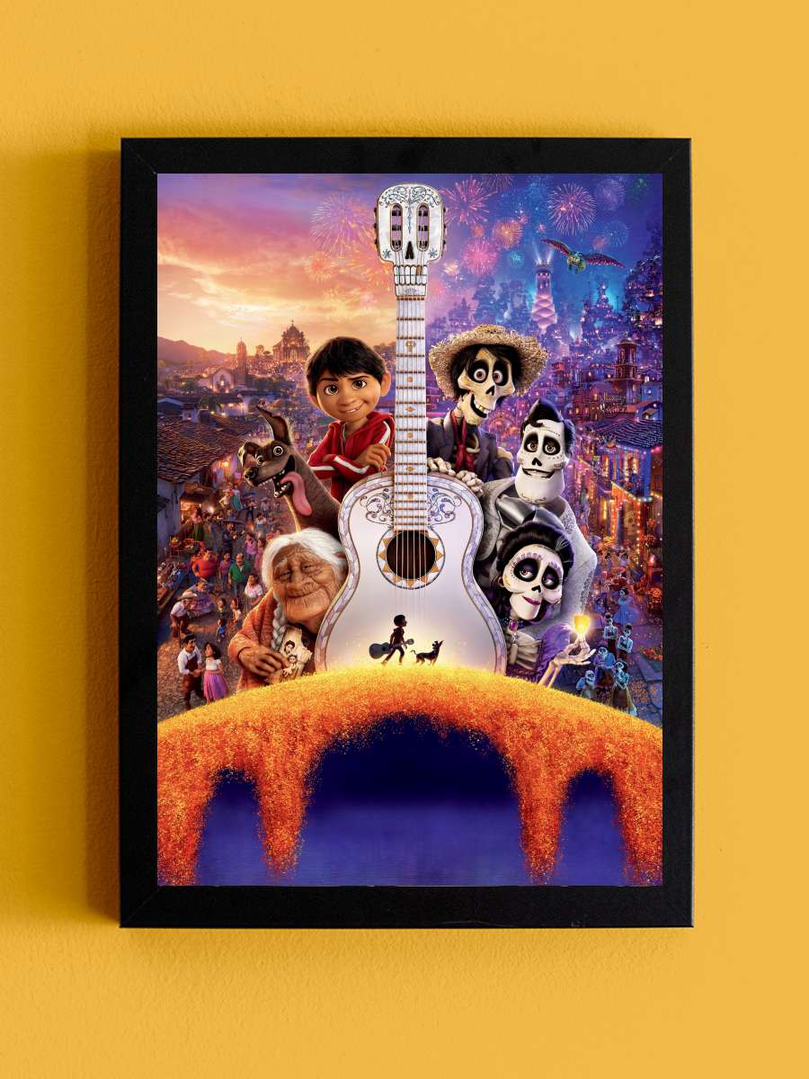 Coco Film Tablo Siyah Çerçeveli Film Poster Afiş Tablo