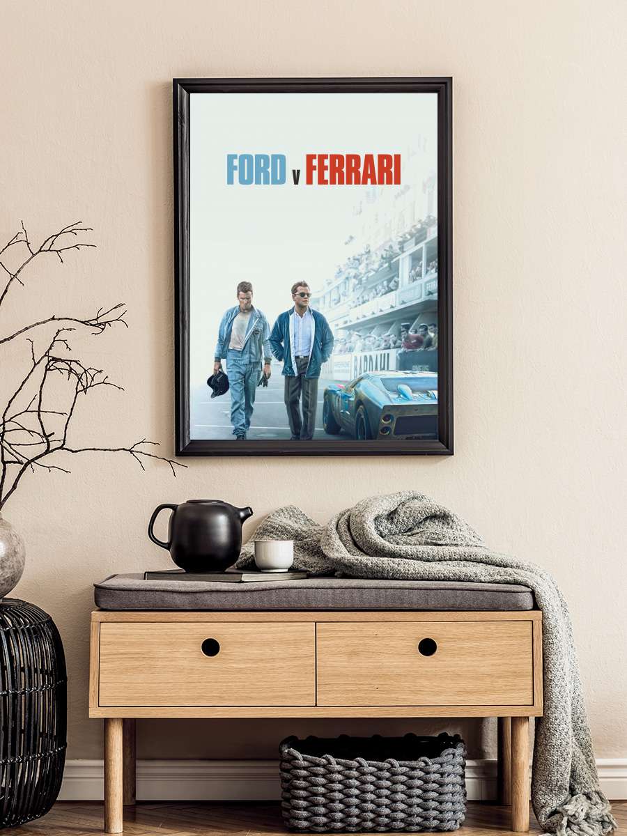 Asfaltın Kralları - Ford v Ferrari Film Tablo Siyah Çerçeveli Film Poster Afiş Tablo