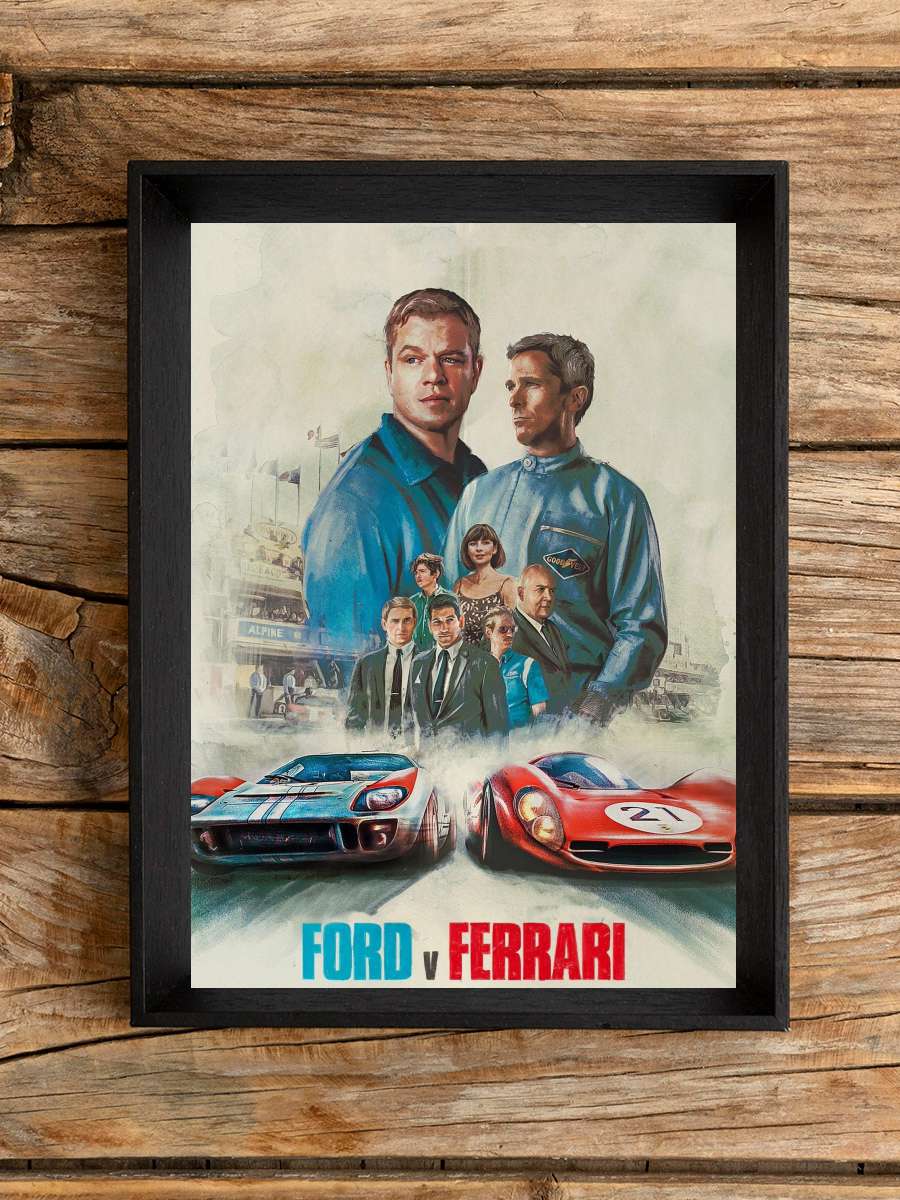 Asfaltın Kralları - Ford v Ferrari Film Tablo Siyah Çerçeveli Film Poster Afiş Tablo