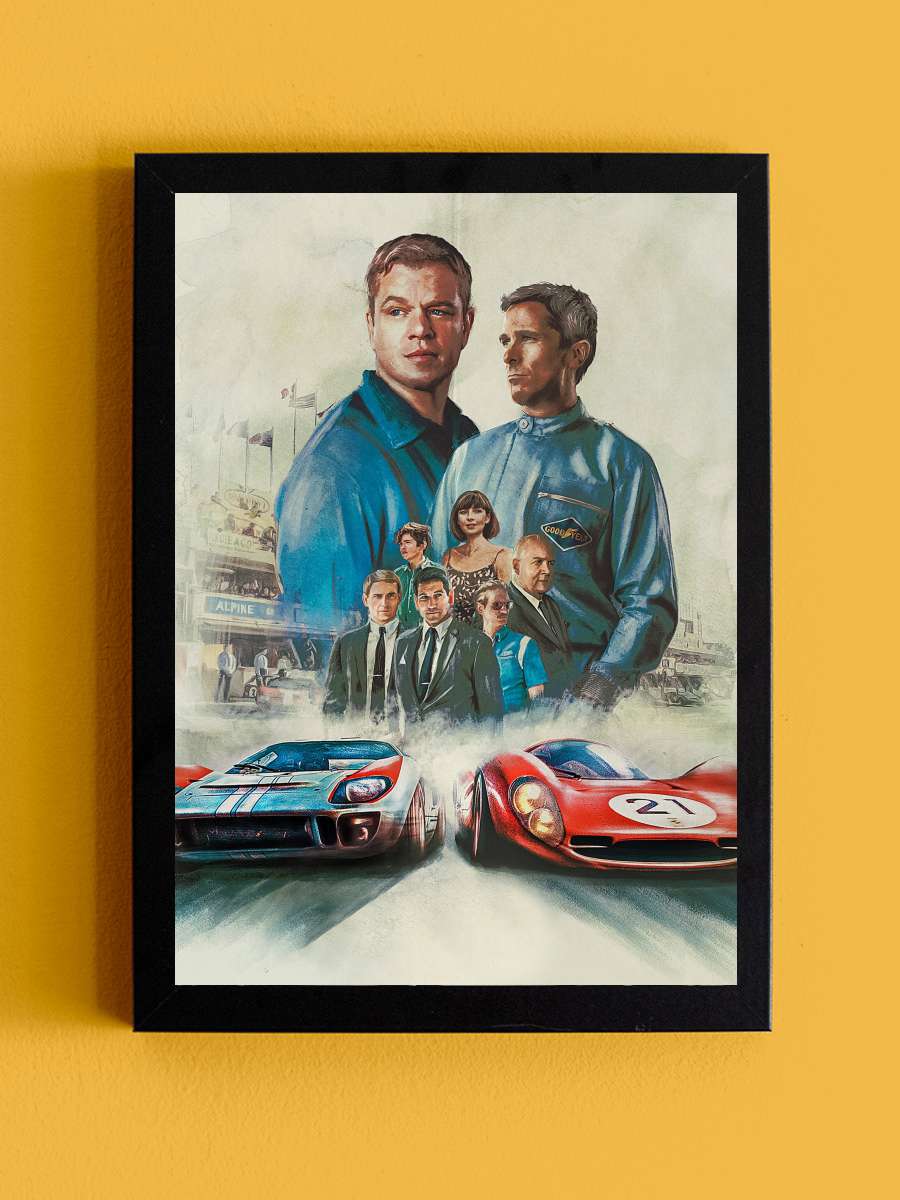 Asfaltın Kralları - Ford v Ferrari Film Tablo Siyah Çerçeveli Film Poster Afiş Tablo