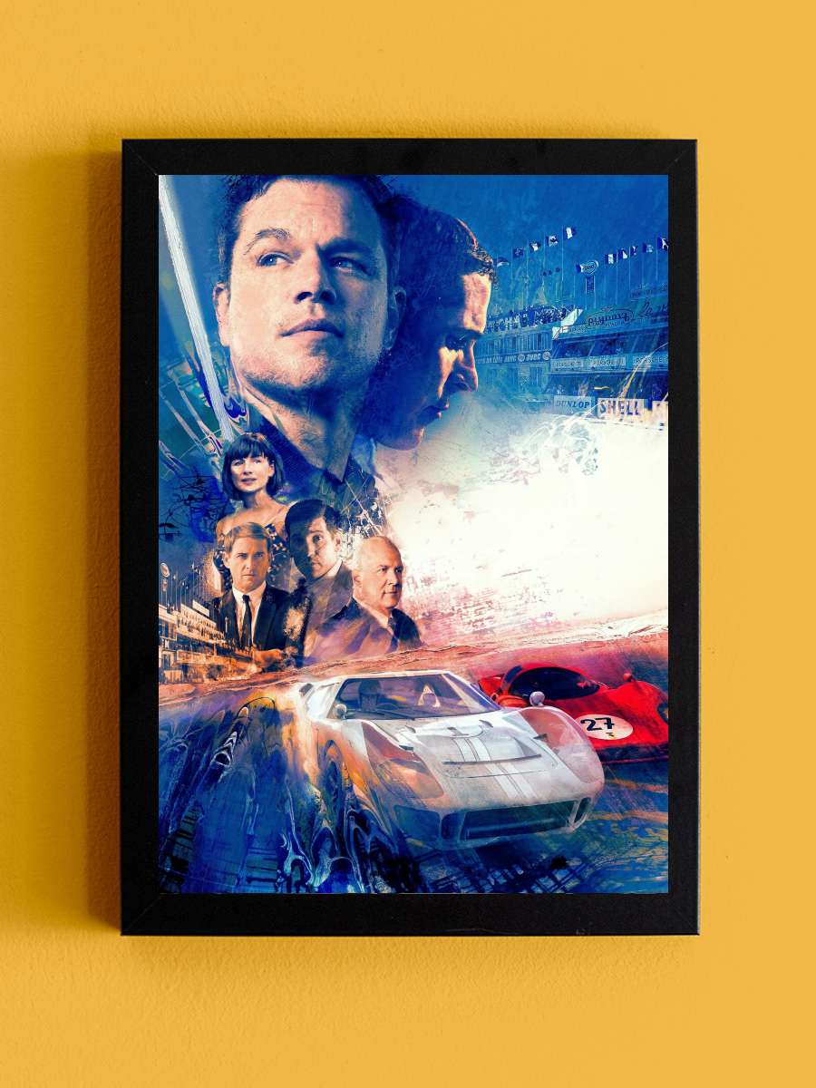 Asfaltın Kralları - Ford v Ferrari Film Tablo Siyah Çerçeveli Film Poster Afiş Tablo