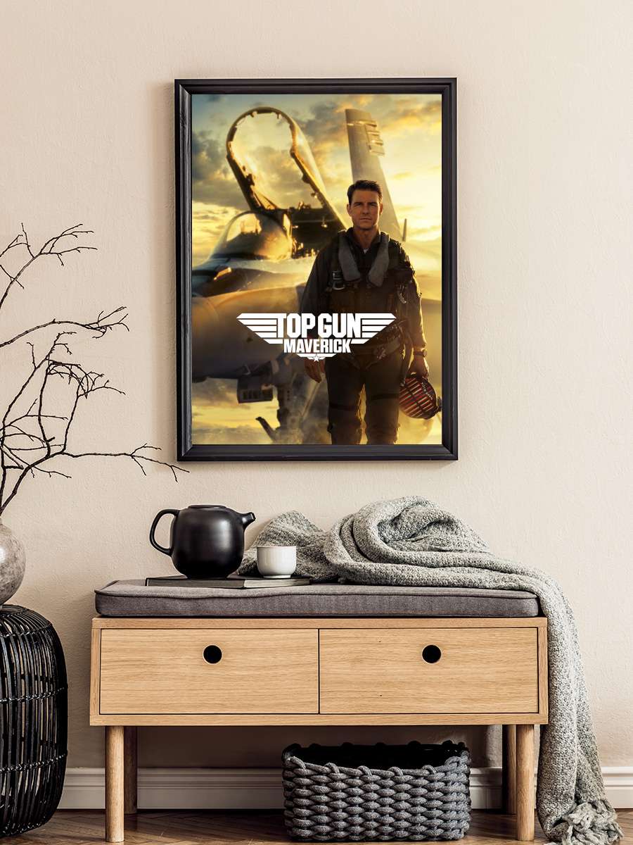 Top Gun: Maverick Film Tablo Siyah Çerçeveli Film Poster Afiş Tablo