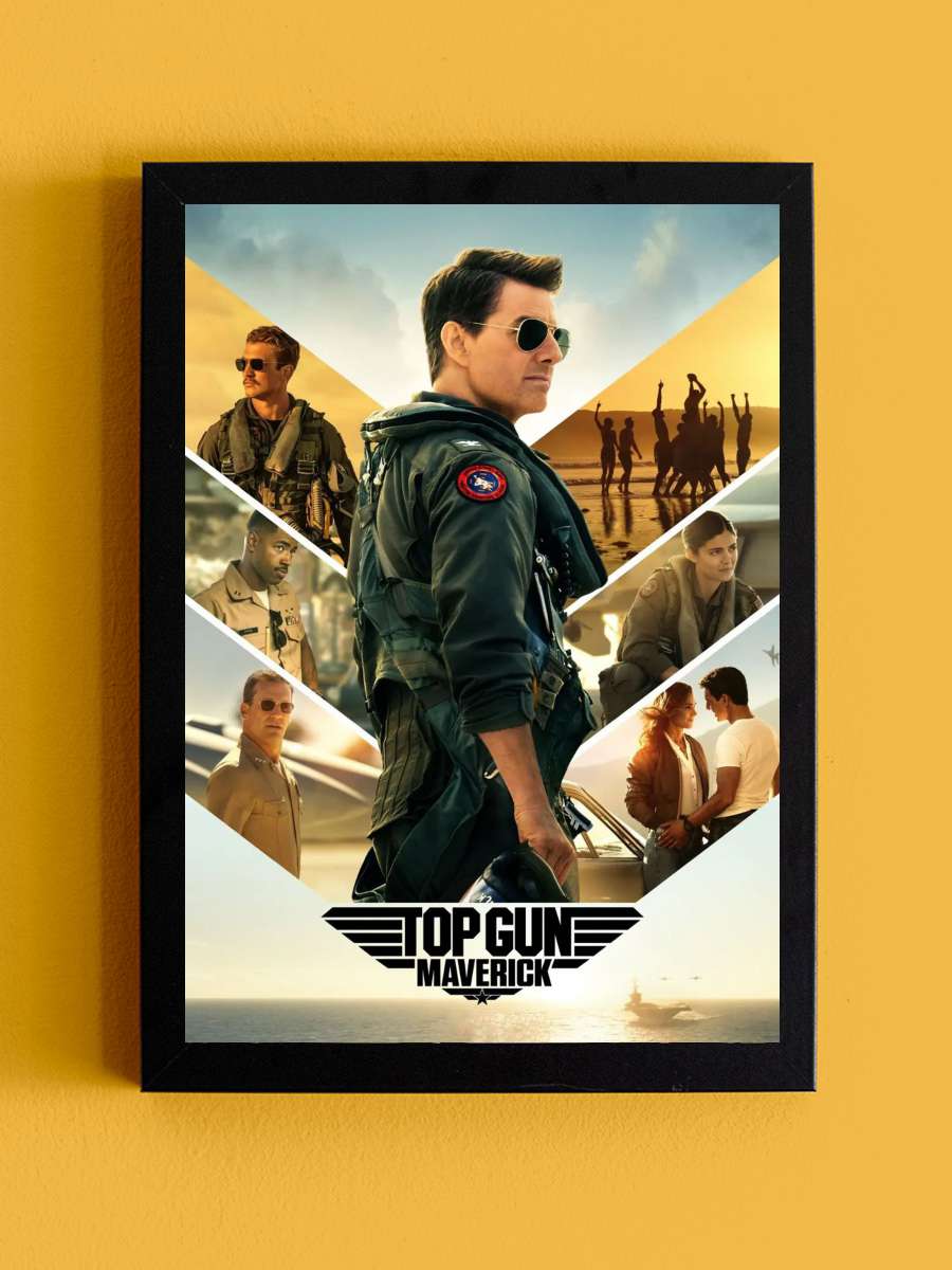 Top Gun: Maverick Film Tablo Siyah Çerçeveli Film Poster Afiş Tablo