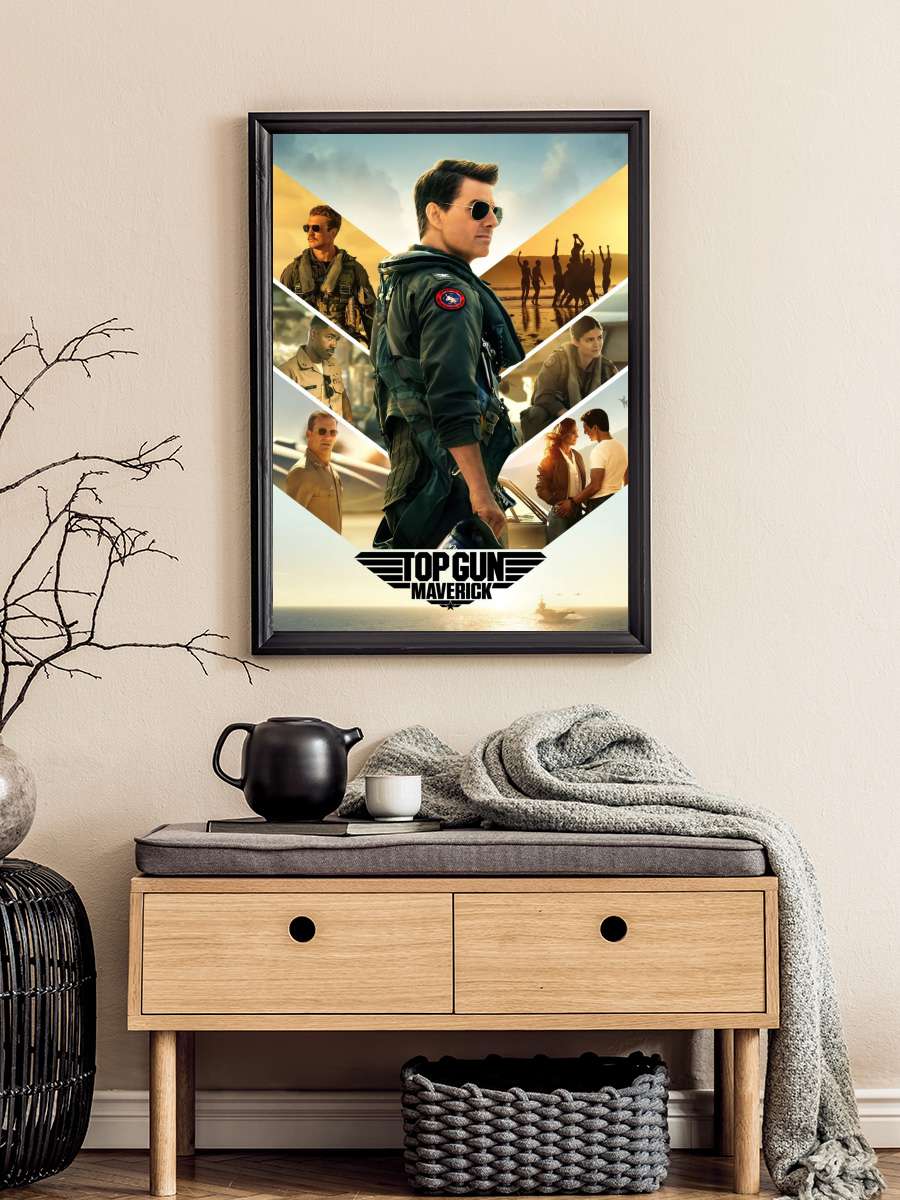 Top Gun: Maverick Film Tablo Siyah Çerçeveli Film Poster Afiş Tablo