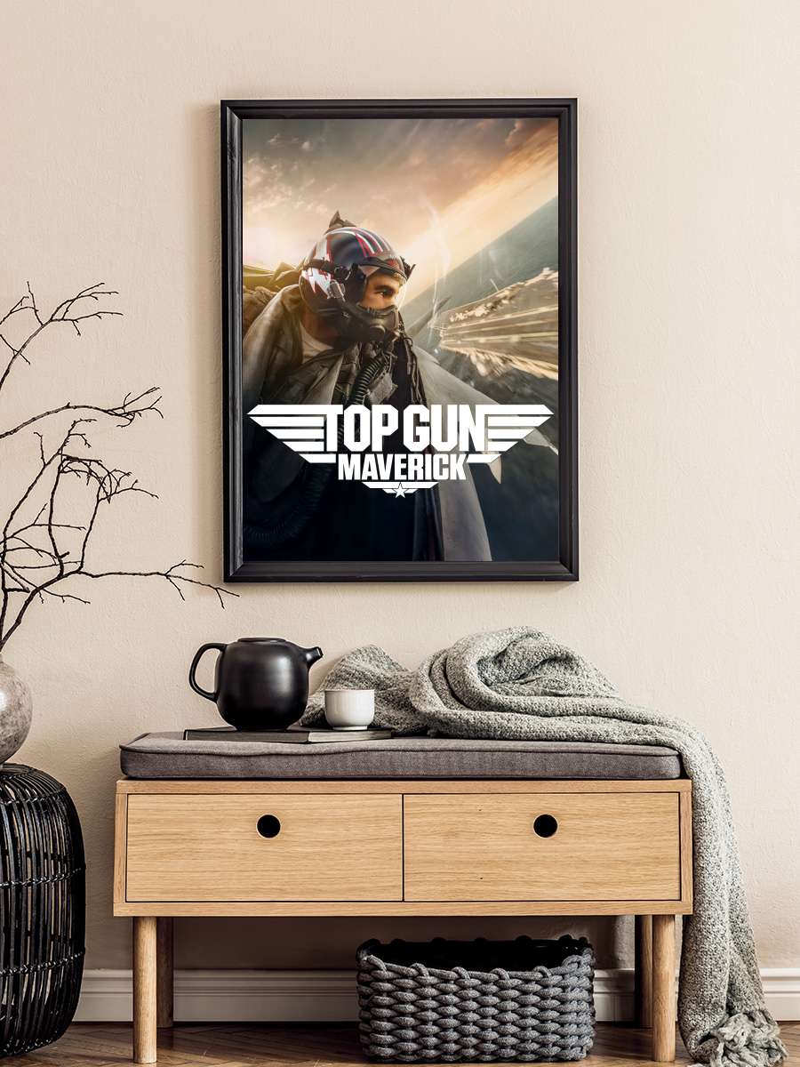 Top Gun: Maverick Film Tablo Siyah Çerçeveli Film Poster Afiş Tablo